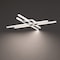 Dweled Parallax 32in LED Flush Mount 3-CCT 2700K-3000K-3500K Set to 3000K in Chrome FM-731 - alternate 2